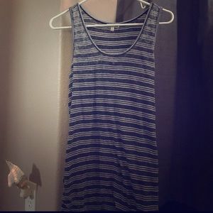 Black and grey loose tank